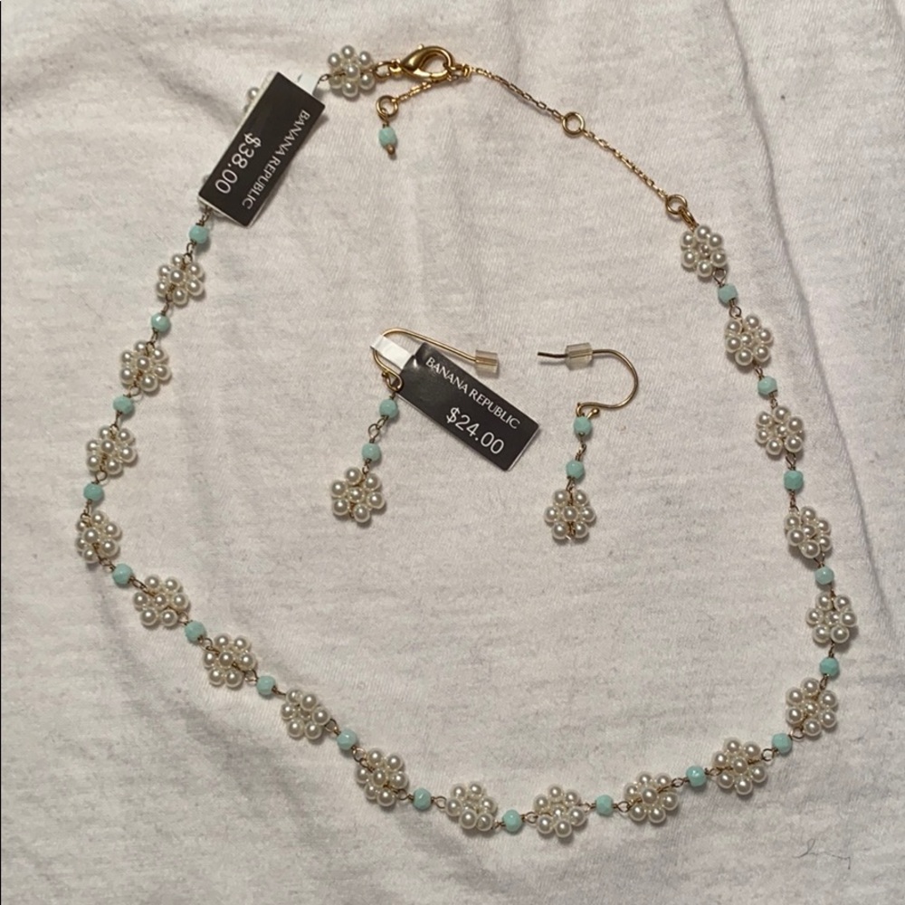 Necklace and earrings